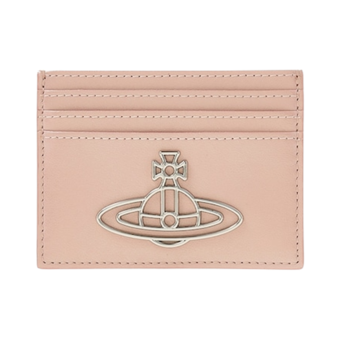 비비안 웨스트우드 사피아노 씬 라인 오브 카드 홀더 버블검(Vivienne Westwood Saffiano Thin Line Orb Card Holder Bubblegum) - 1