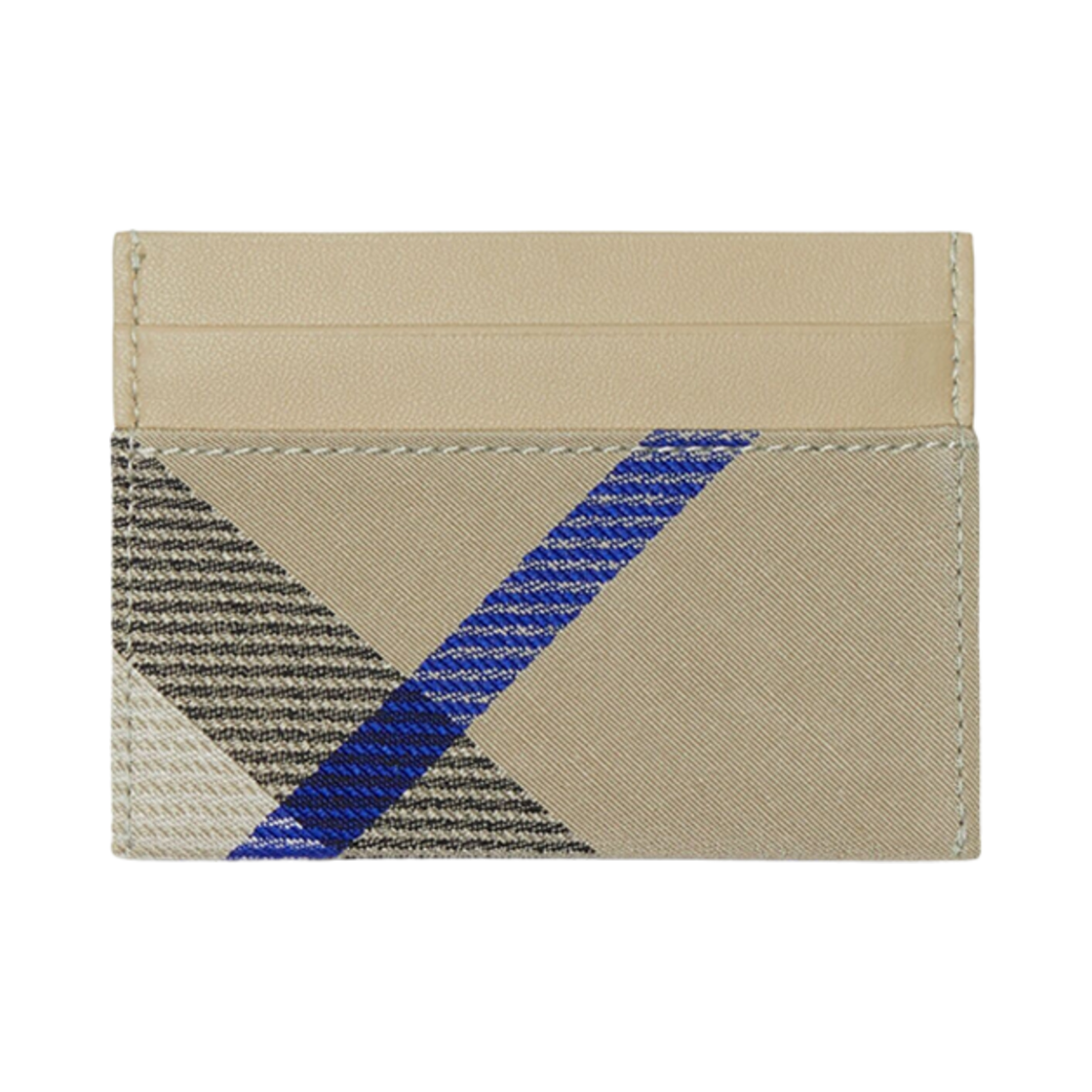 버버리 체크 레더 카드 홀더 리켄(Burberry Check Leather Card Holder Lichen) - 2