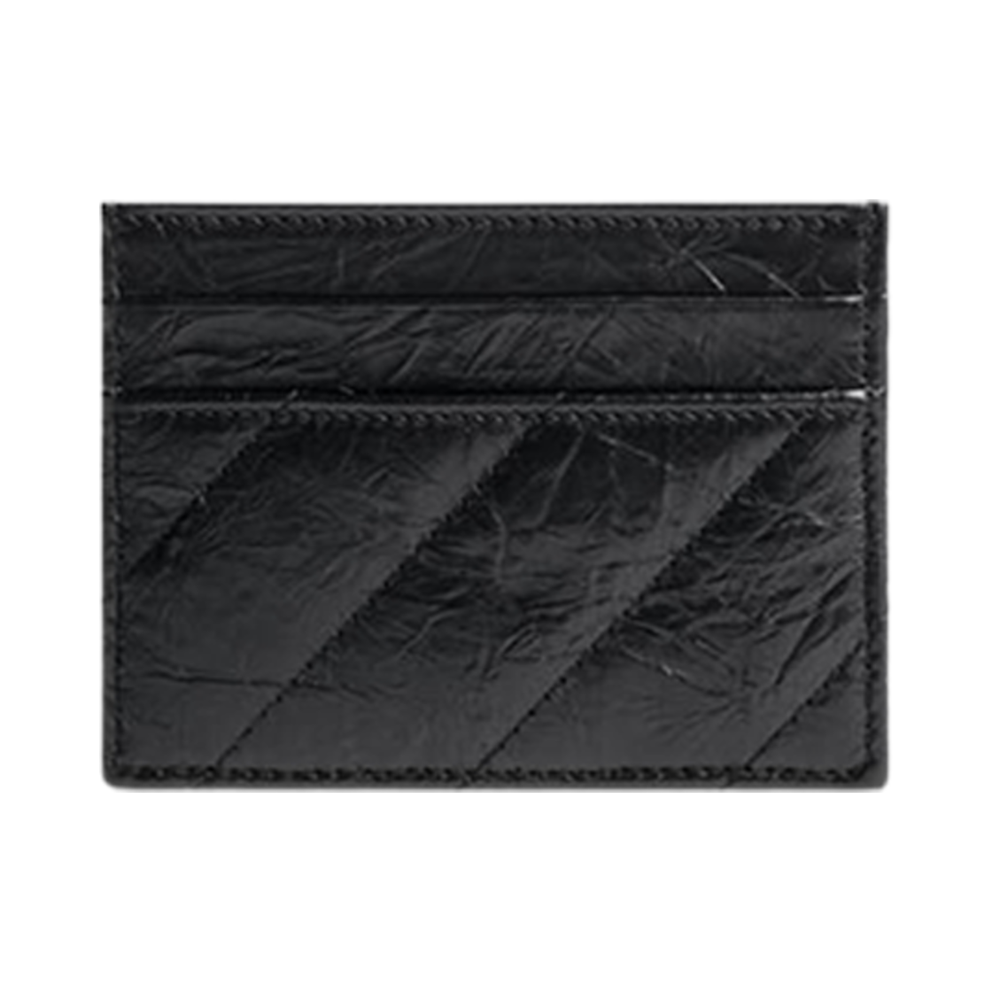 발렌시아가 크러쉬 카드 홀더 퀼티드 블랙(Balenciaga Crush Card Holder Quilted Black) - 2