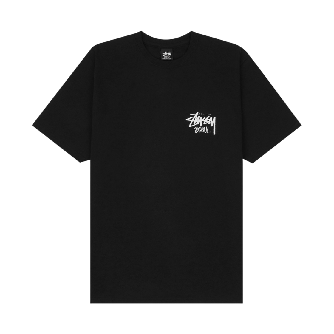 스투시 스탁 서울 티셔츠 블랙 2023(Stussy Stock Seoul T-Shirt Black 2023) - 2