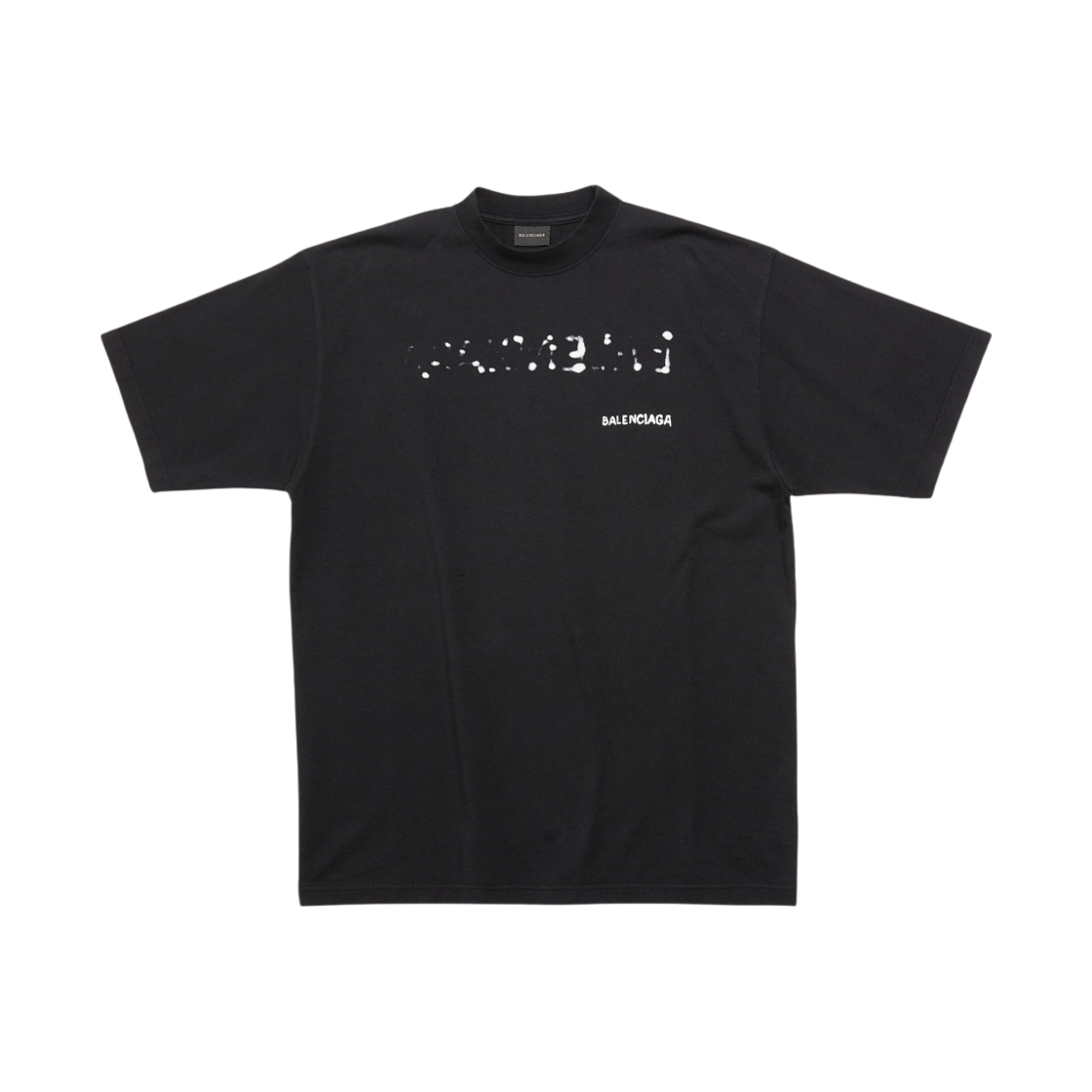 발렌시아가 핸드 드로운 발렌시아가 티셔츠 라지 핏 블랙(Balenciaga Hand Drawn Balenciaga T-Shirt Large Fit Black) - 2