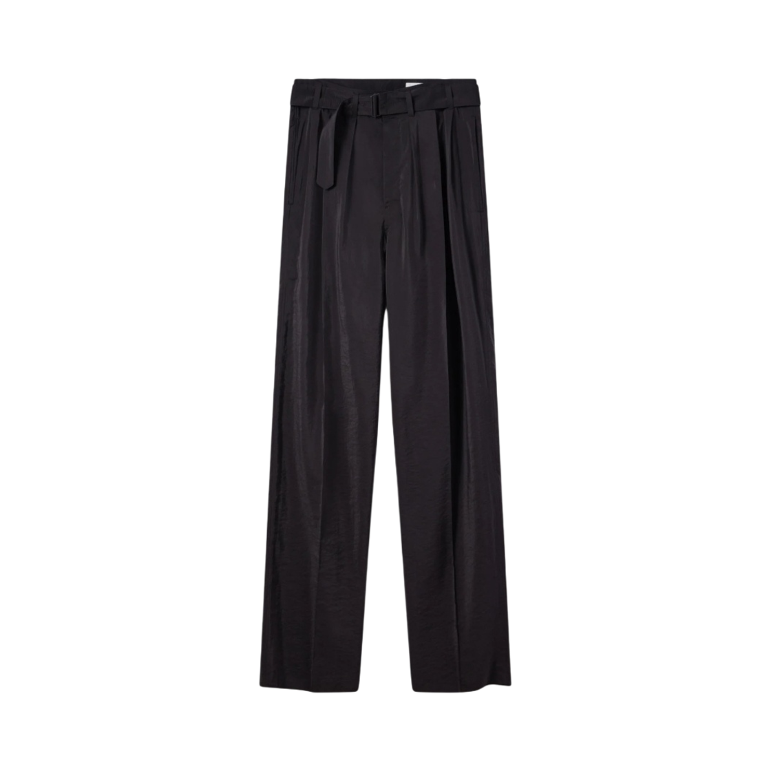 르메르 드라이 실크 루즈 플리츠 팬츠 블랙