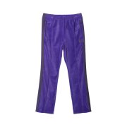Needles Narrow Track Pants C/PE Velour Purple