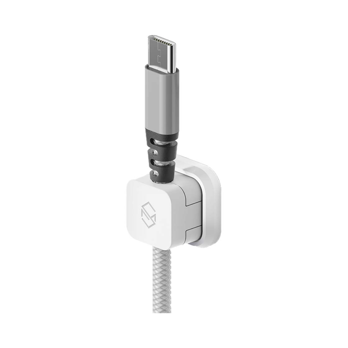 S650200002 SINJIMORU Magnetic Charging Cable Organizer Holder White