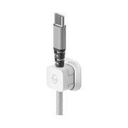 SINJIMORU Magnetic Charging Cable Organizer Holder White