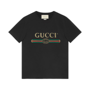 Gucci Logo Oversize Washed T-Shirt Black