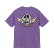 Stussy Skull Wings Pigment Dyed T-Shirt Purple
