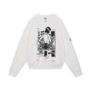 Cav Empt Washed MD Nothing Crew Neck White - 23FW