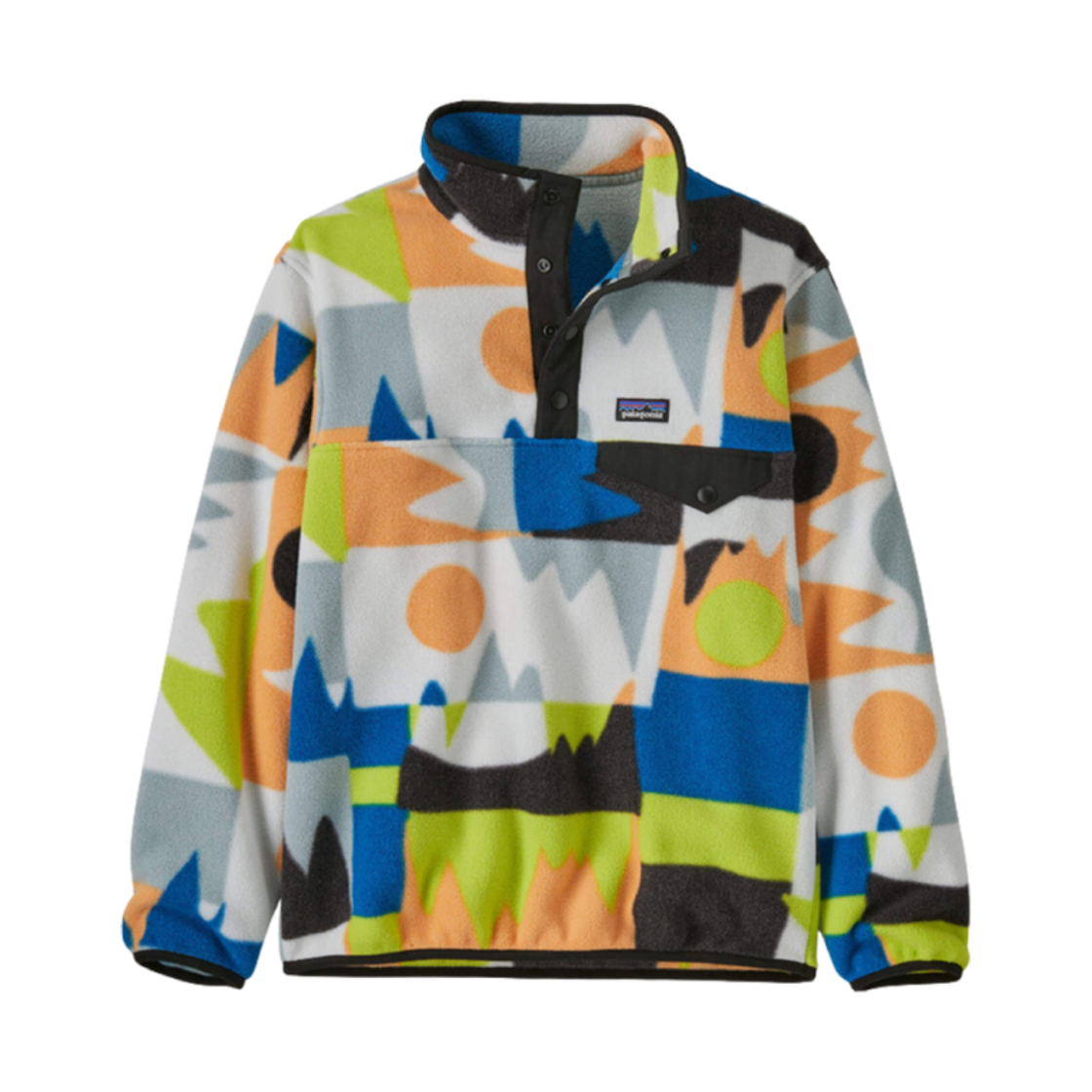 (키즈) 파타고니아 라이트웨이트 신칠라 스냅-T 플리스 풀오버 프론테라 엔드리스 블루((Kids) Patagonia Lightweight Synchilla Snap-T Fleece Pullover Frontera Endless Blue) - 1