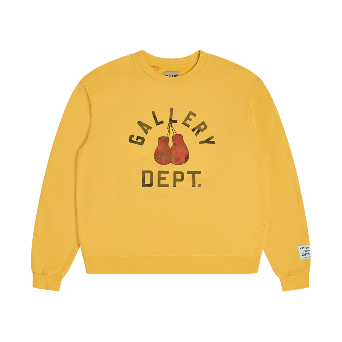 VBCS-2321 Gallery Dept. Boxing Merch Crewneck Gold Yellow