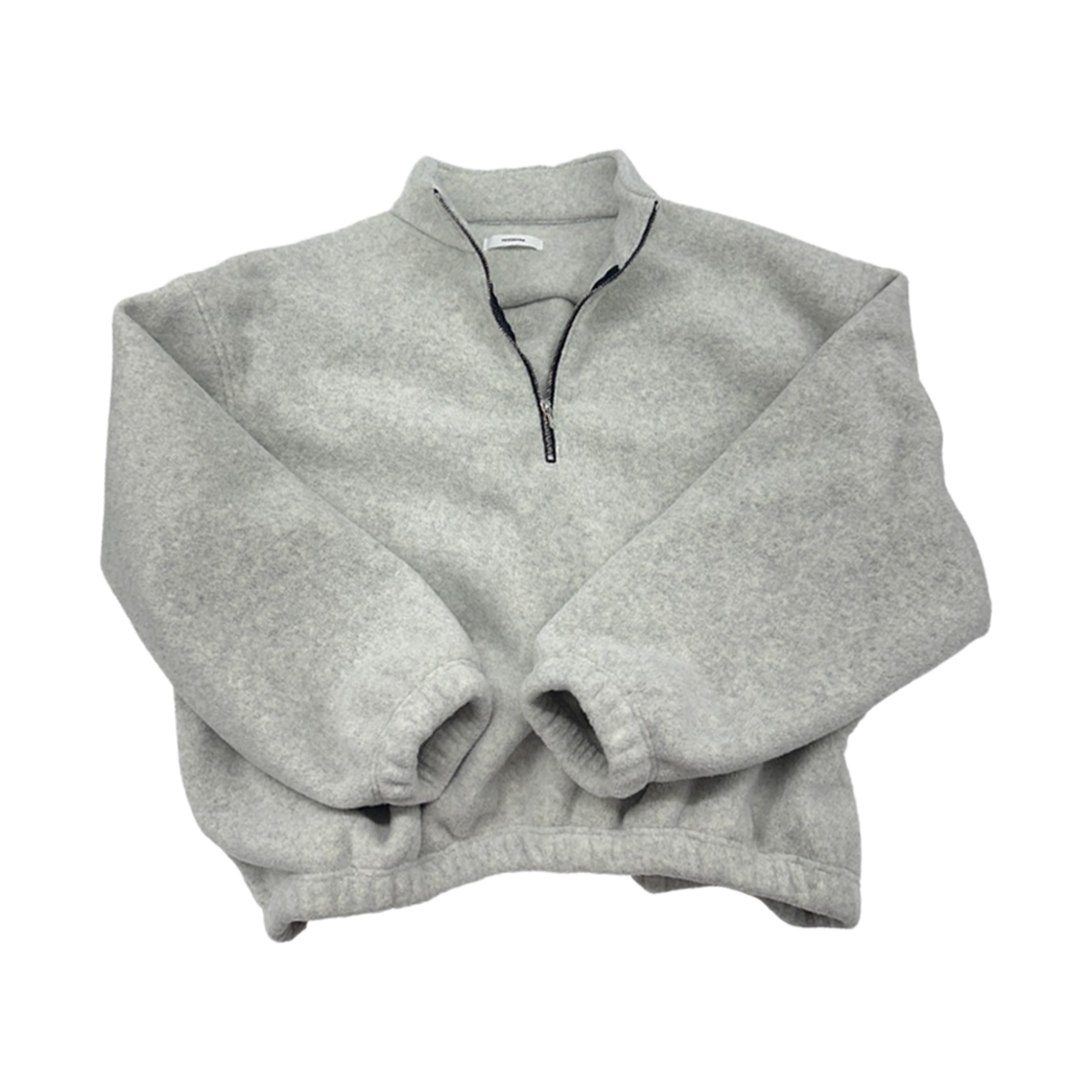 논노드 하프 집 플리스 클라우드 화이트(Nonnod Half Zip Fleece Cloud White)