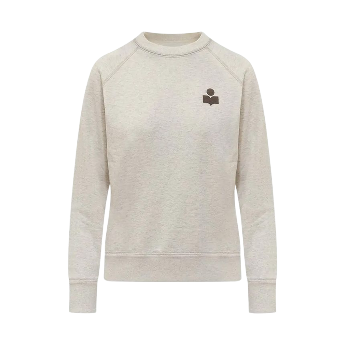 SW0004FA-A1M07E-ECKI (W) Isabel Marant Milla Logo Sweatshirt Ecru Khaki - 24FW