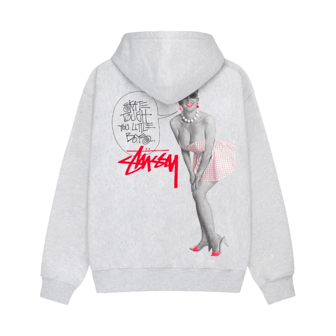 스투시 스케이트 터프 후드 애쉬 헤더(Stussy Skate Tough Hoodie Ash Heather) - 1
