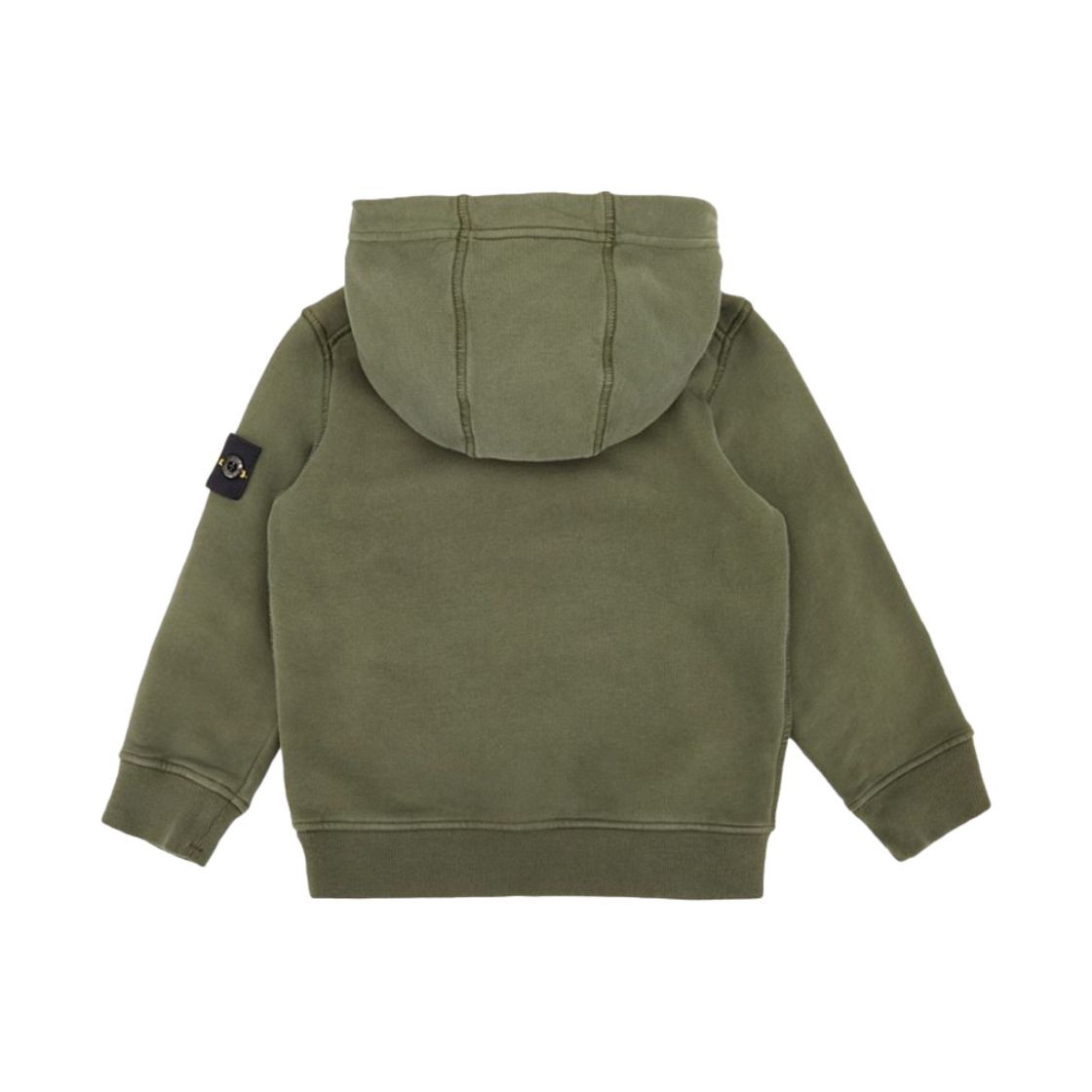 (키즈) 스톤 아일랜드 61640 코튼 플리스 후드 스웨트셔츠 올리브 그린 - 22FW((Kids) Stone Island 61640 Cotton Fleece Hooded Sweatshirt Olive Green - 22FW) - 2