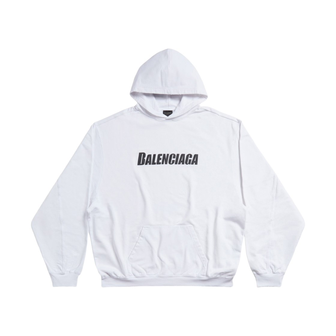 발렌시아가 디스트로이드 오버사이즈 후드 화이트(Balenciaga Destroyed Oversized Hoodie White) - 1