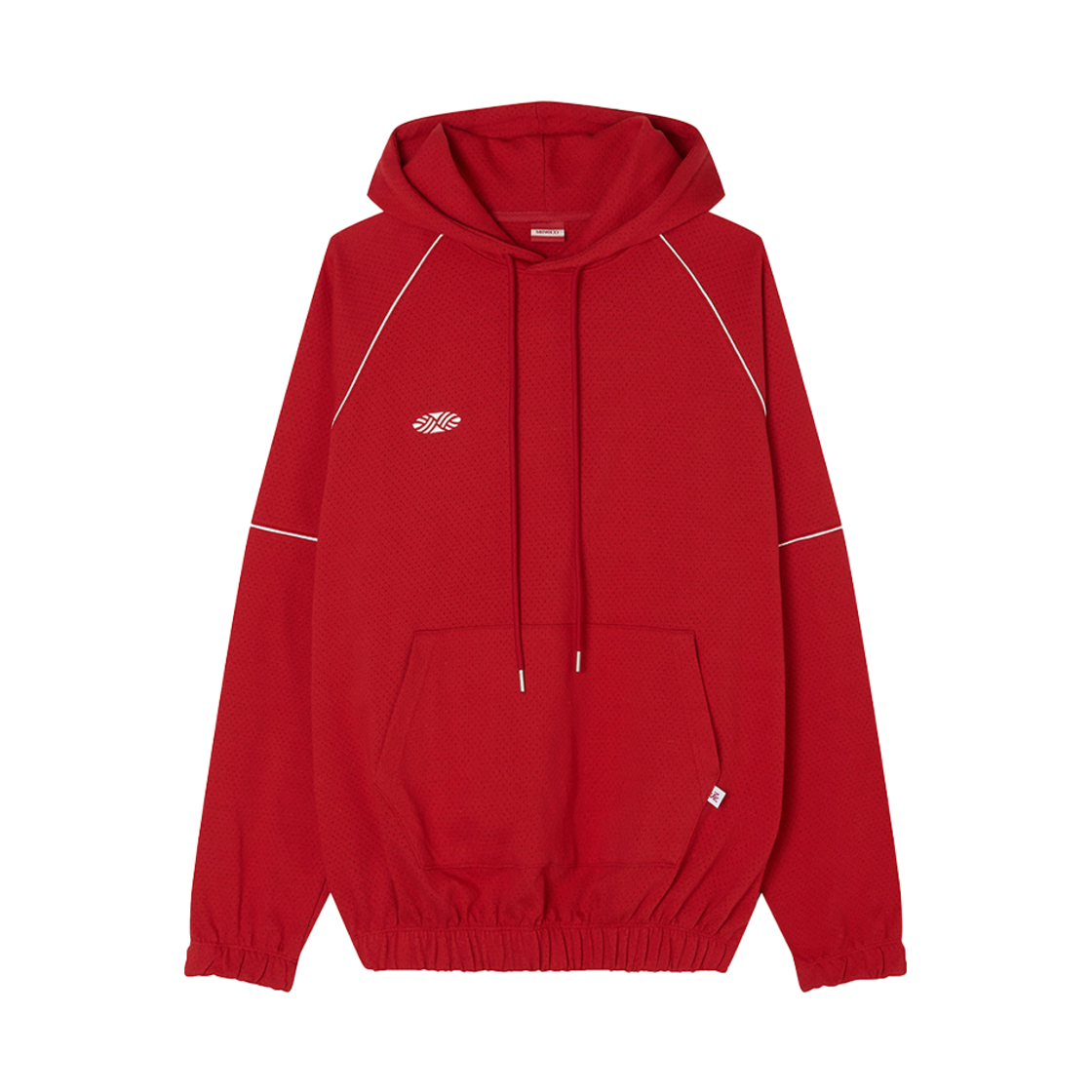 HD-MESH-PCH-RD Menasoo Mesh Punching Hoodie Red