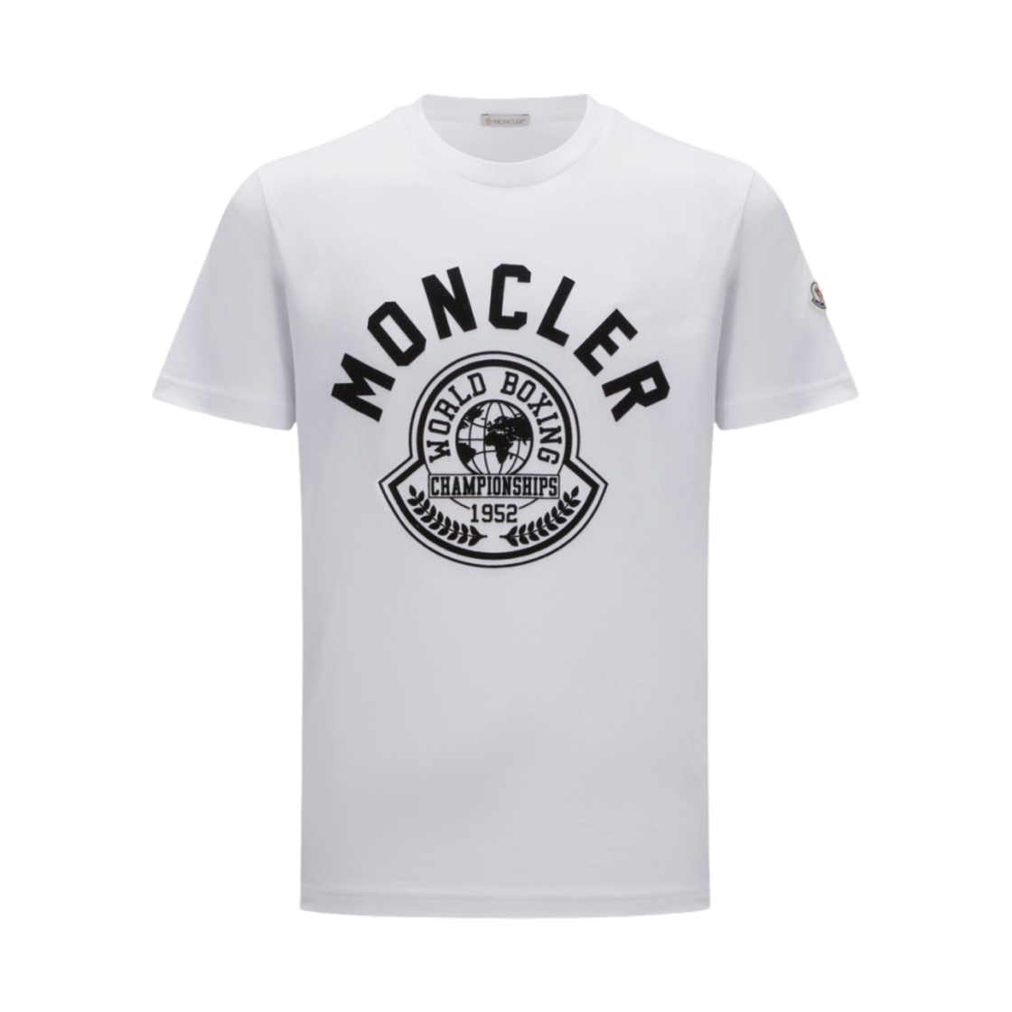 몽클레르 프린티드 모티프 티셔츠 옵티컬 화이트 - 23FW(Moncler Printed Motif T-Shirt Optical White - 23FW) - 1
