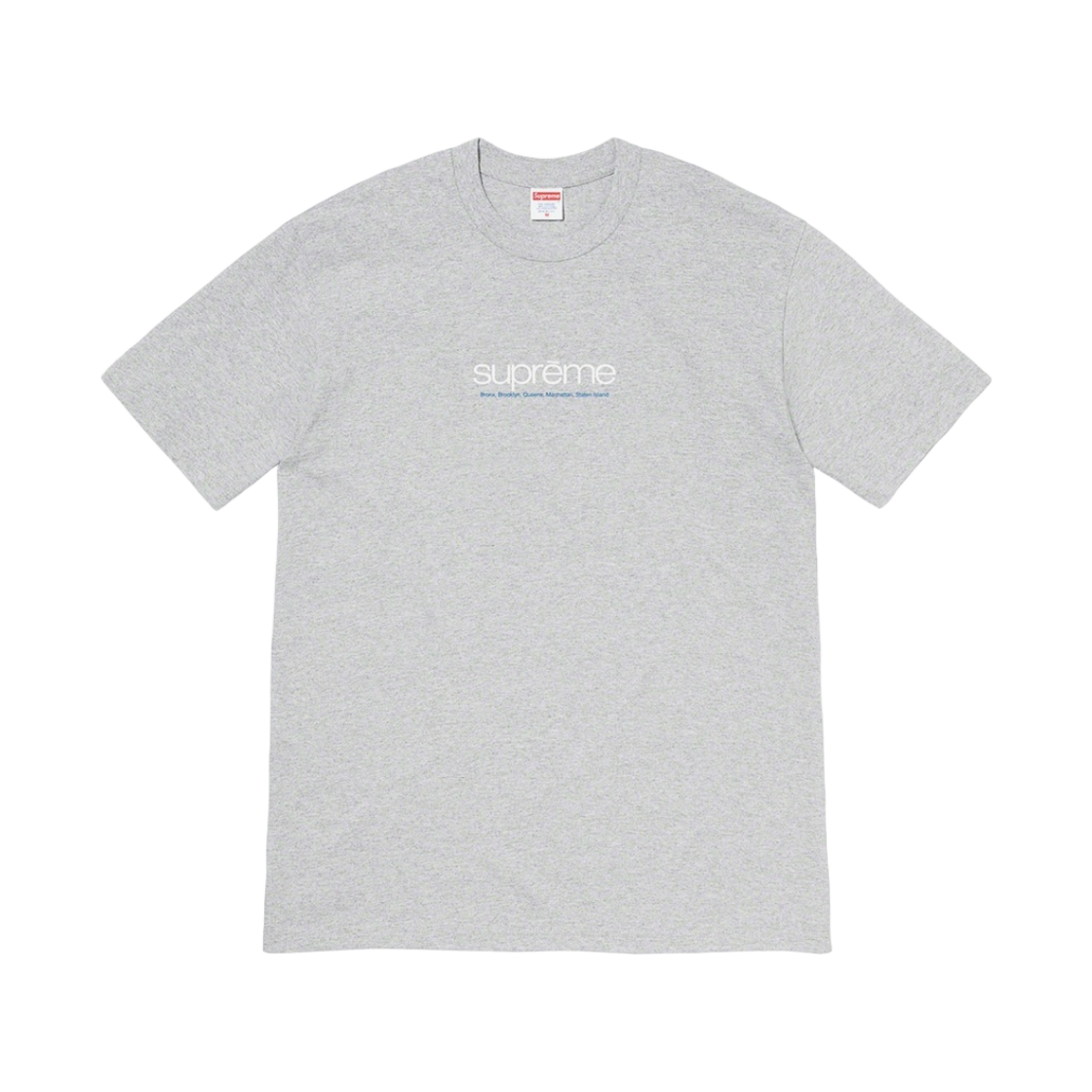 - Supreme Five Boroughs T-Shirt Heather Grey - 21SS