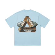 Palace x Oakley T-Shirt Blue - 24FW