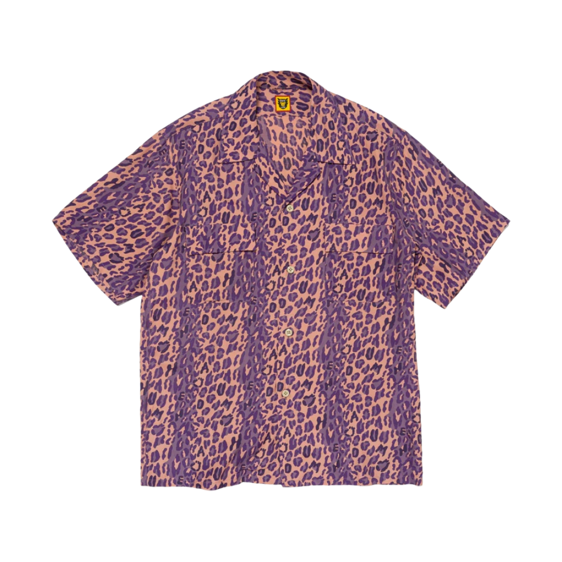 HM27SH021 Human Made Leopard Aloha Shirt Purple