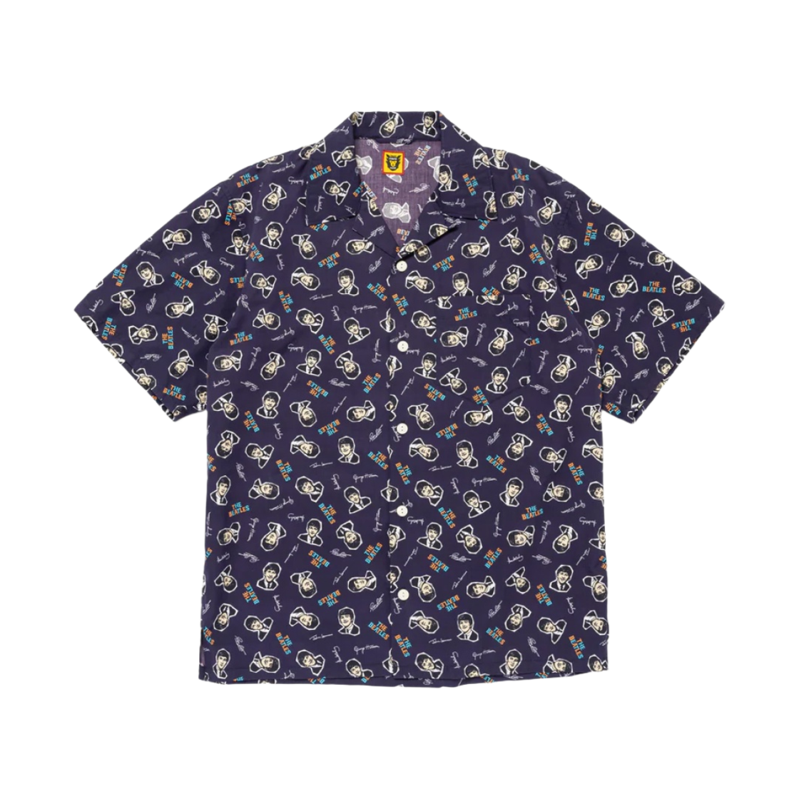 HM27SH026 Human Made Beatles Aloha Shirt Navy