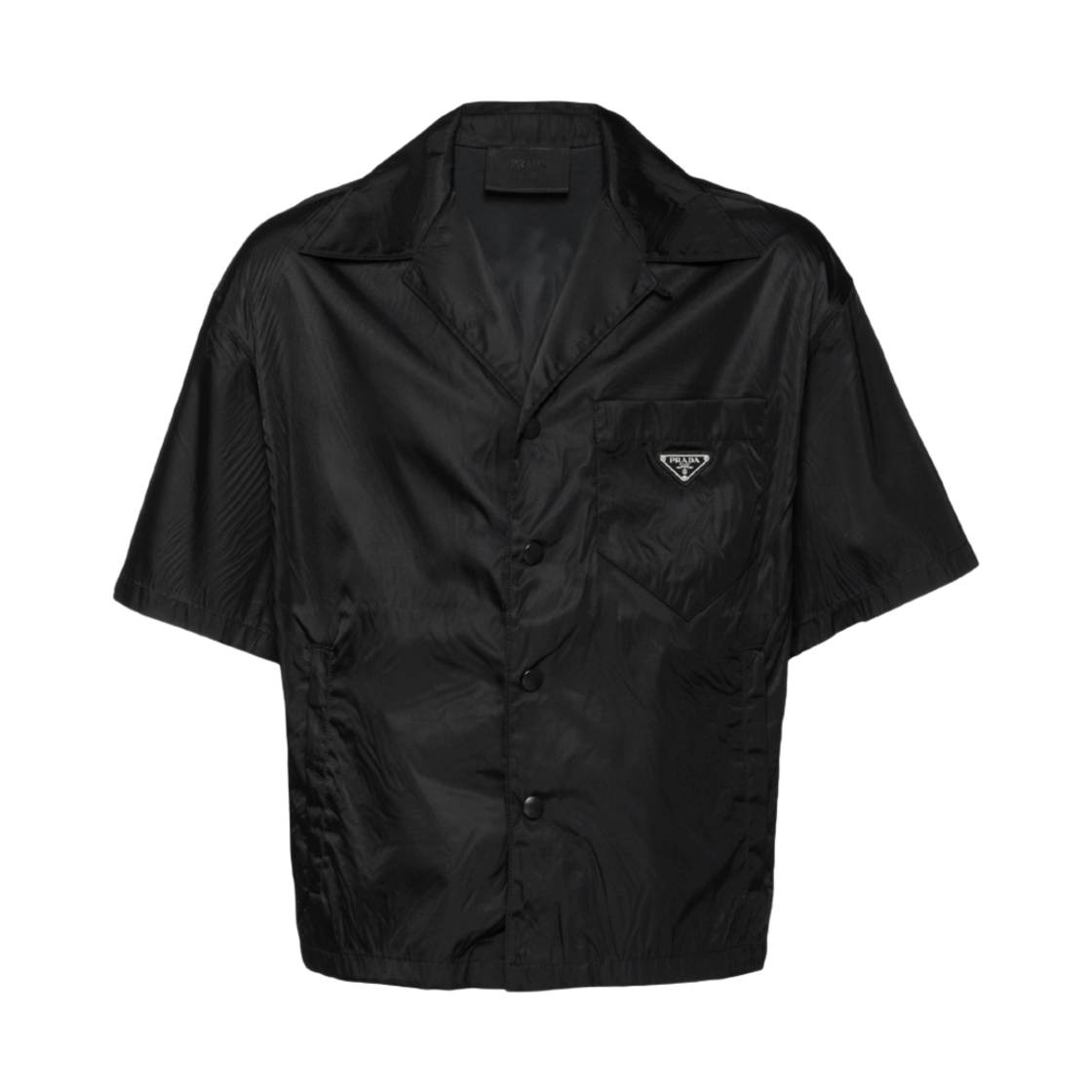 SC449-1WQ8-F0002 Prada Re-Nylon S/S Shirt Black