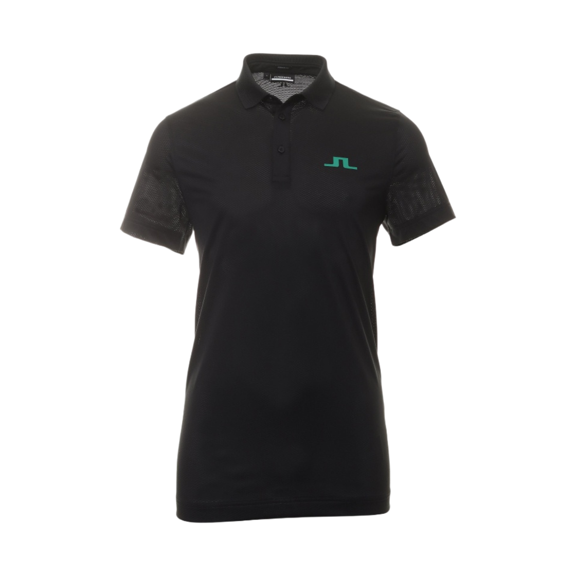 GMJT07619-9999 J.Lindeberg Bridge Regular Fit Polo Black