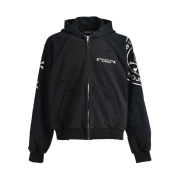 Project G/R x Mastermind Reconstructed Folded Hood Zip Black