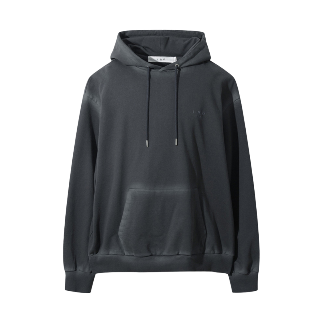 IQTSA24721GYX Iro Jerry Edge Mineral Washing Hooded T-Shirt Grey