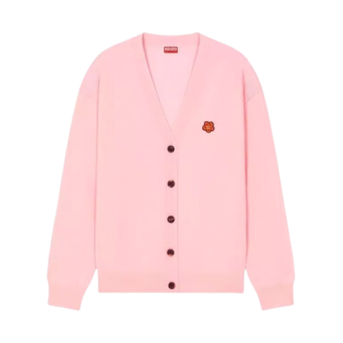 (W) 겐조 보케 플라워 자수 가디건 페이디드 핑크((W) Kenzo Boke Flower Embroidered Cardigan Faded Pink)