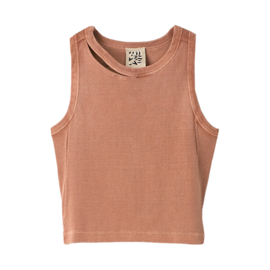 AU00030-002 CAMPER LAB Ribbed Tank Top Terracotta