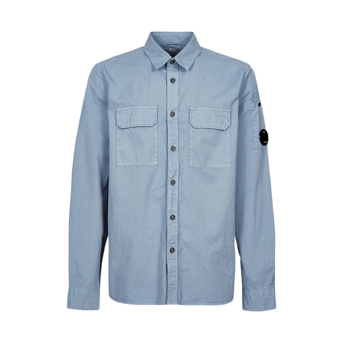C.P. 컴퍼니 개버딘 버튼 셔츠 인피니티 블루 - 22FW(C.P. Company Gabardine Buttoned Shirt Infinity Blue - 22FW) - 1