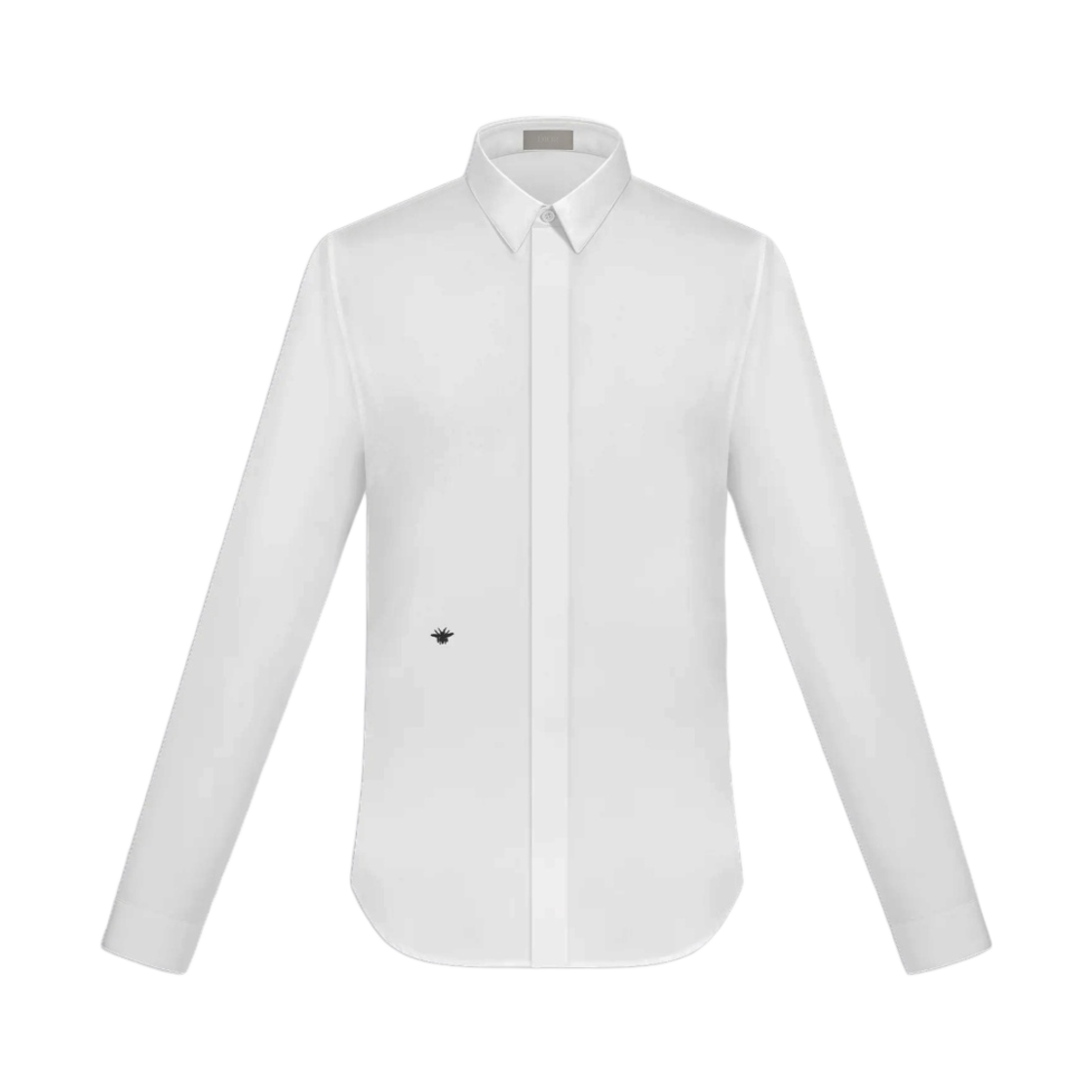 디올 꿀벌 자수 코튼 포플린 셔츠 화이트(Dior Bee Embroidery Cotton Poplin Shirt White) - 1