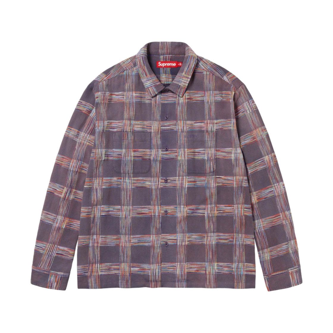 슈프림 우븐 플레이드 셔츠 워시드 네이비 - 23FW(Supreme Woven Plaid Shirt Washed Navy - 23FW) - 1