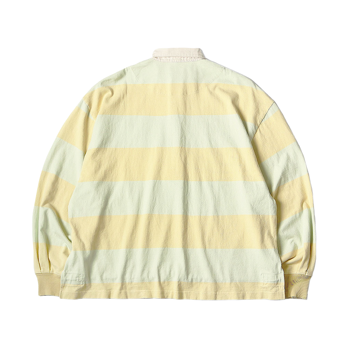 캐피탈 제일 보더 저지 빅 럭비 셔츠 옐로우 그린(Kapital Jail Border Jersey Big Rugby Shirt Yellow Green) - 2