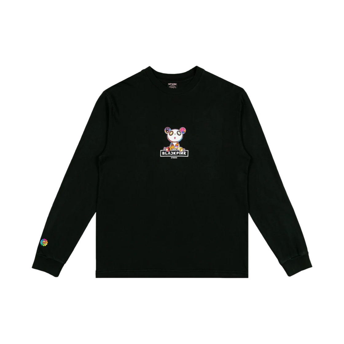 카이카이키키 x 블랙핑크 판다카시 드림 롱 슬리브 셔츠 빈티지 블랙(Kaikai Kiki x Blackpink Pandakashi Dreams Long Sleeve Shirt Vintage Black) - 2