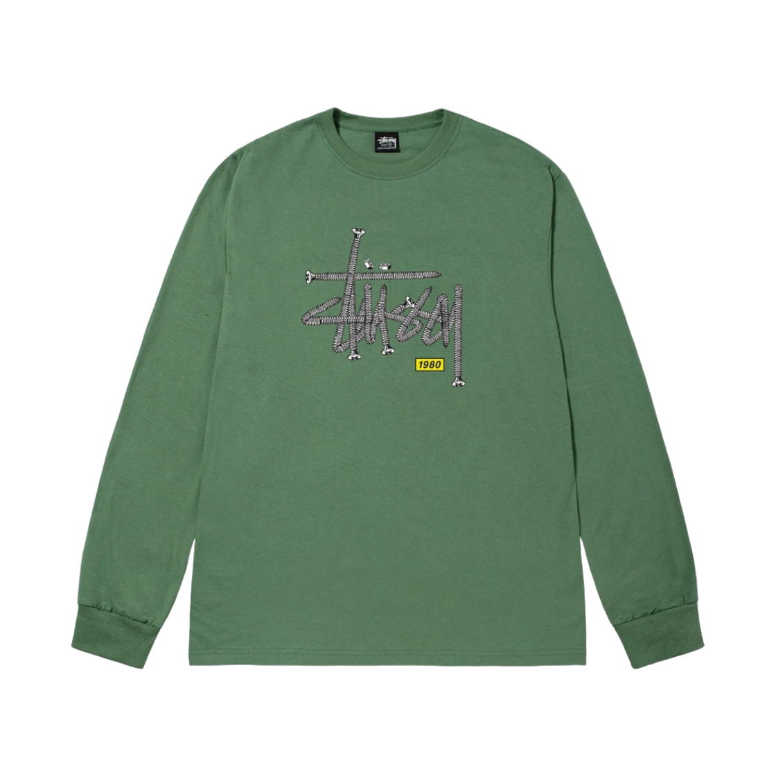 스투시 하드웨어 롱슬리브 티셔츠 그린(Stussy Hardware LS T-Shirt Green) - 1