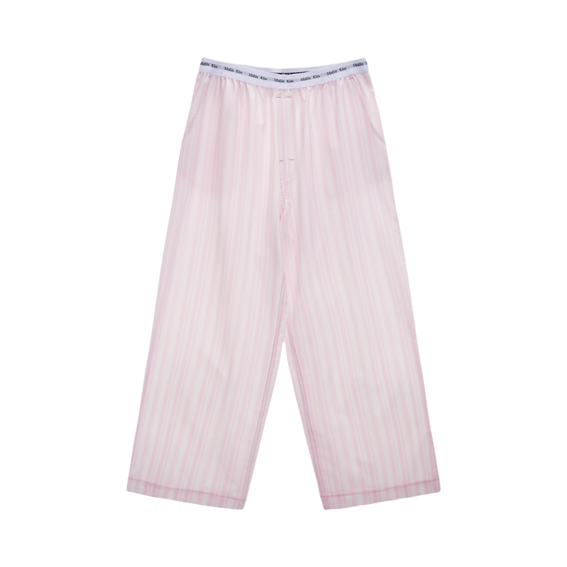 Matin Kim☆COZY PAJAMA STRIPE PANTS Michellecmm Women Y2k Striped Pants Pajama Pants Elastic