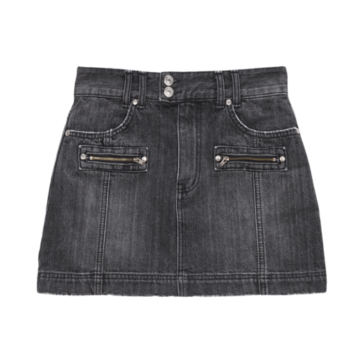 W) 마뗑킴 스트라이프 카고 데님 미니 스커트 블루 | Matin Kim