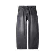 Hatchingroom Wide Curve Jeans Washed Black