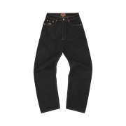 Corteiz Dual Stripe Baggy Jeans Black Wash