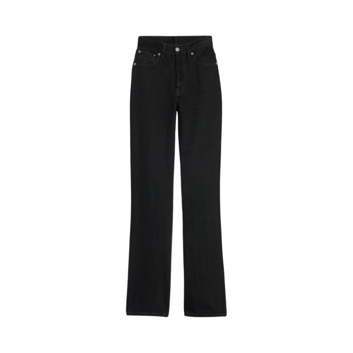 (W) 자크뮈스 르 드 니메스 플레어드 진 블랙 브라운((W) Jacquemus Le De Nimes Flared Jeans Black Brown) - 1