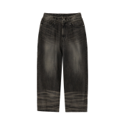 Wooyoungmi Wide Washed Denim Pants Grey - 25SS