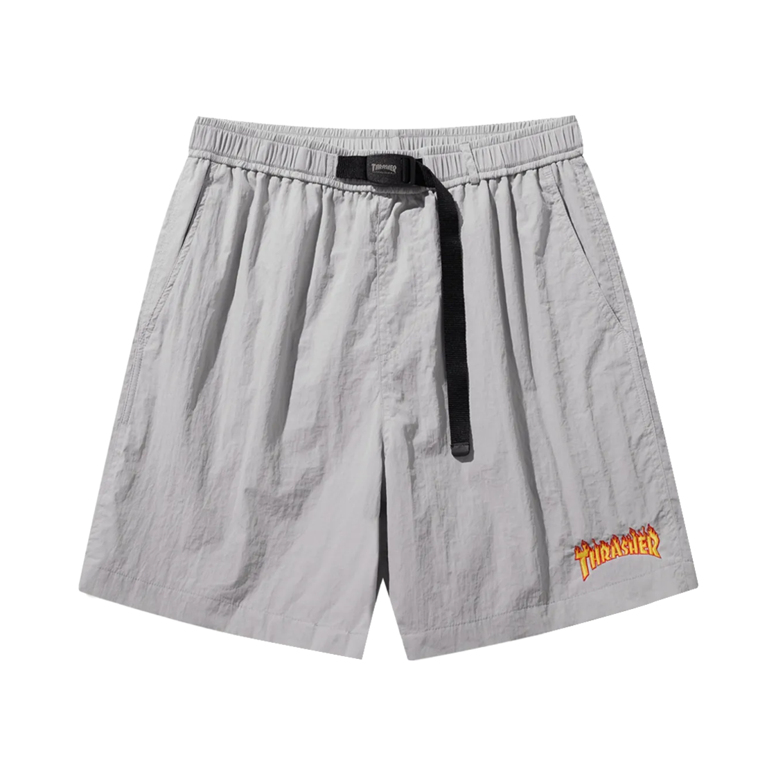 트레셔 플레임 나일론 쇼츠 라이트 그레이(THRASHER Flame Nylon Shorts Light Gray)