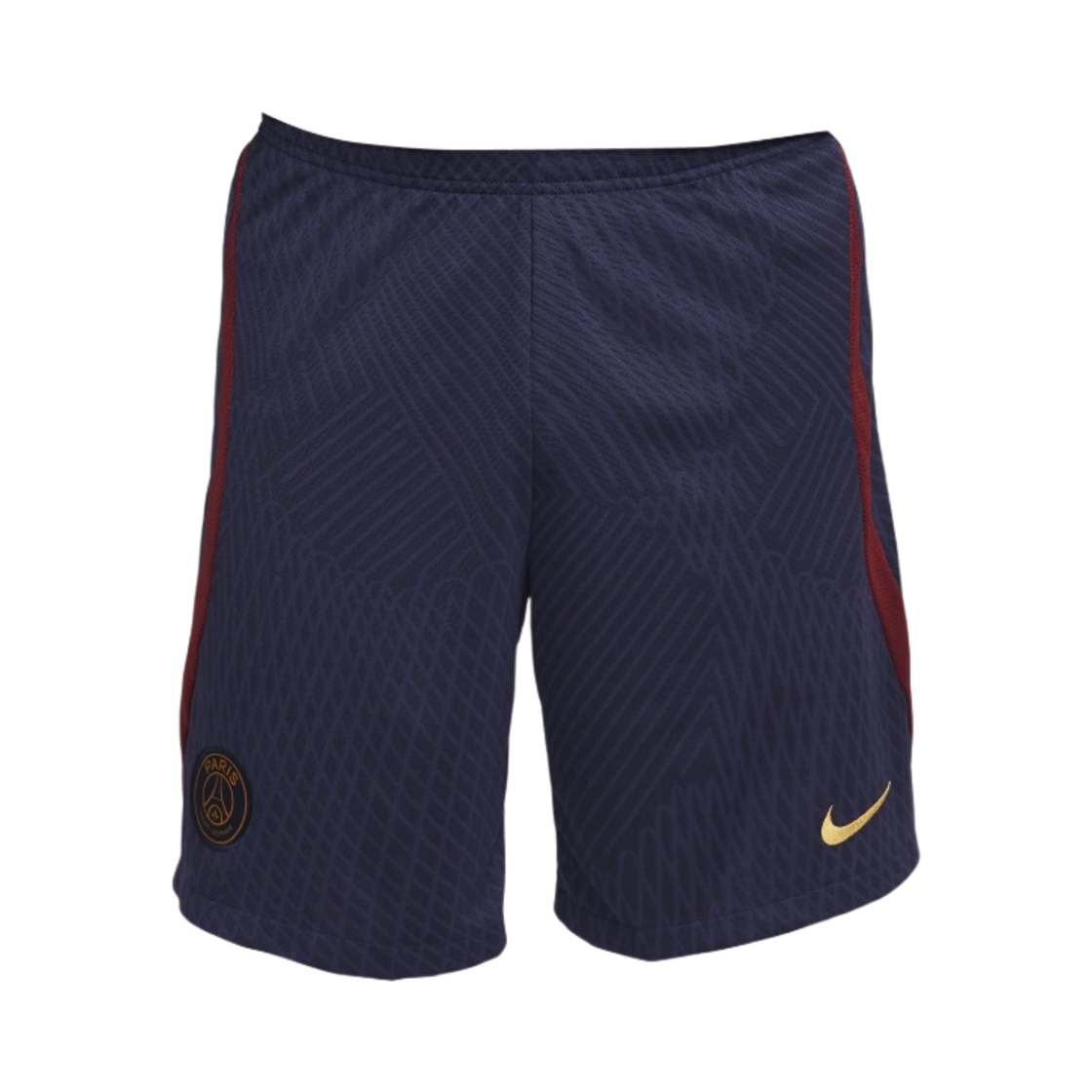DX3193-498 Nike Paris Saint-Germain Dri-Fit Strike Knit Soccer Shorts Blackened Blue (Non Marking Ver.)