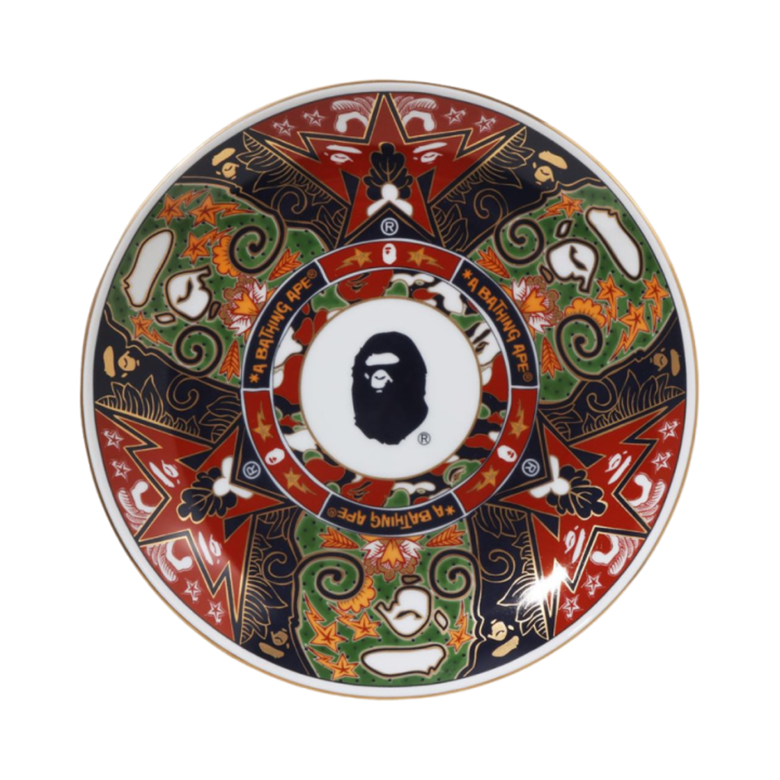 - BAPE Porcelain Ornamental Plate Multi
