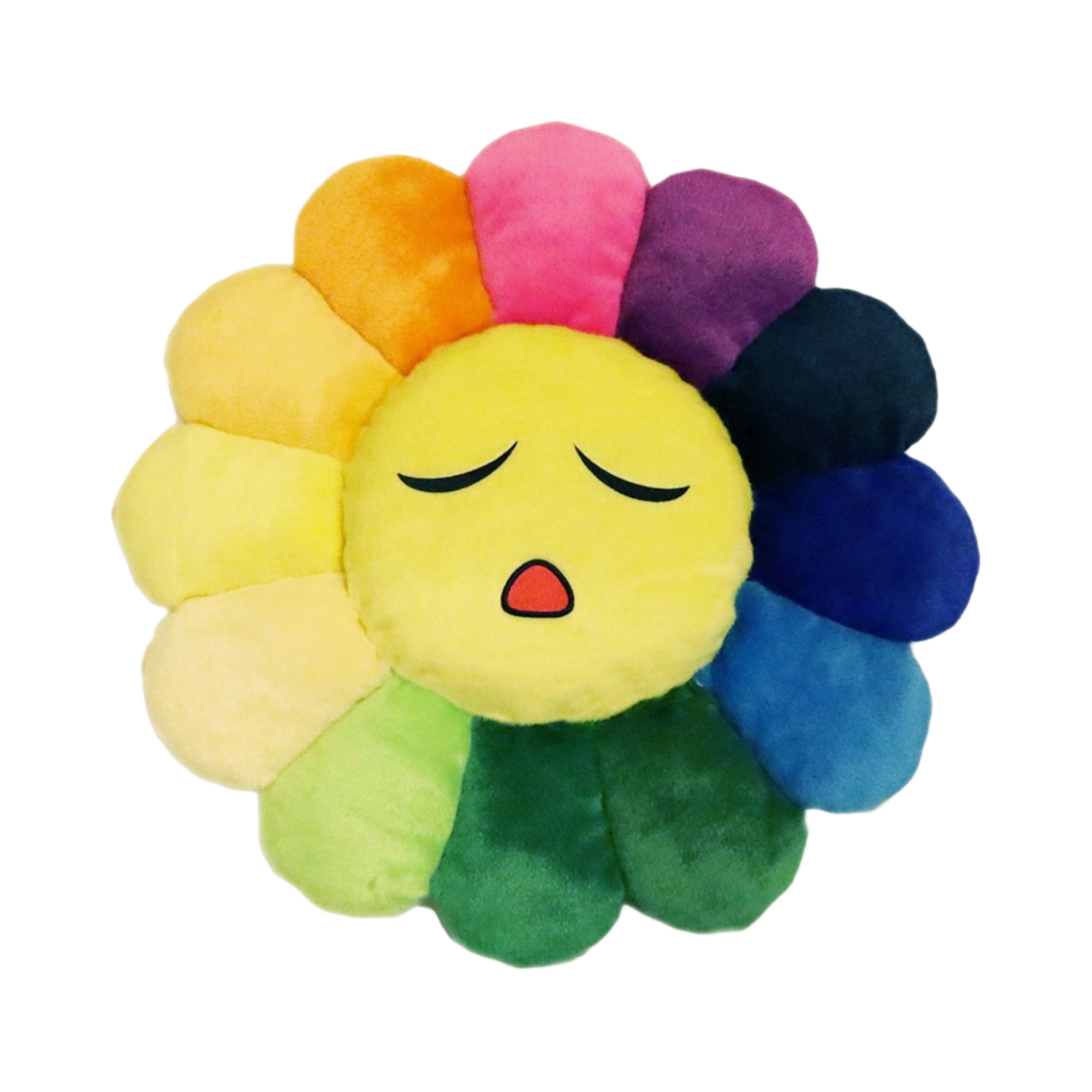 - Kaikai Kiki Flower Emoji Cushion Smile 60cm Rainbow - #2