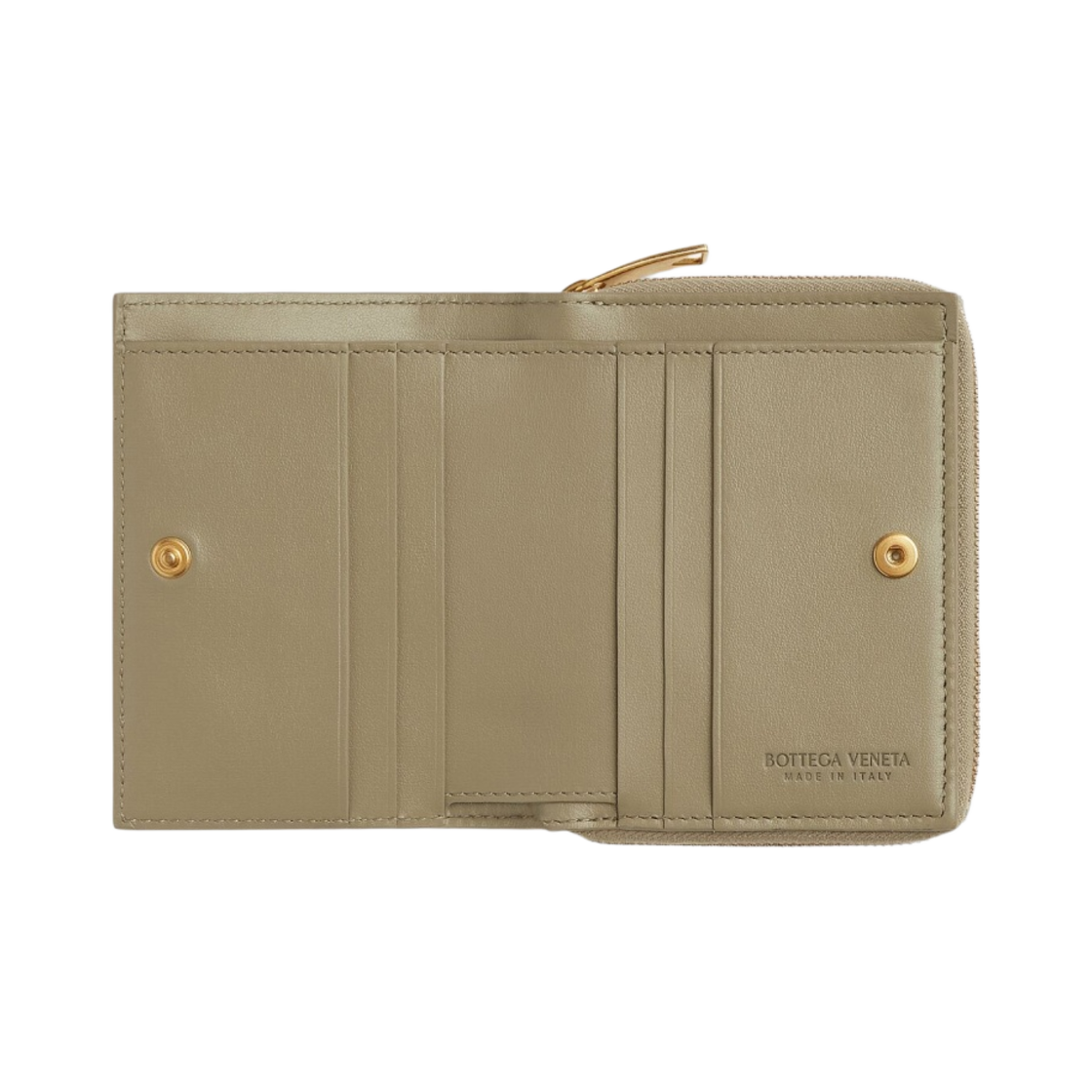 보테가 베네타 폴더형 지퍼 지갑 토프(Bottega Veneta Bi-Fold Zip Wallet Taupe) - 2