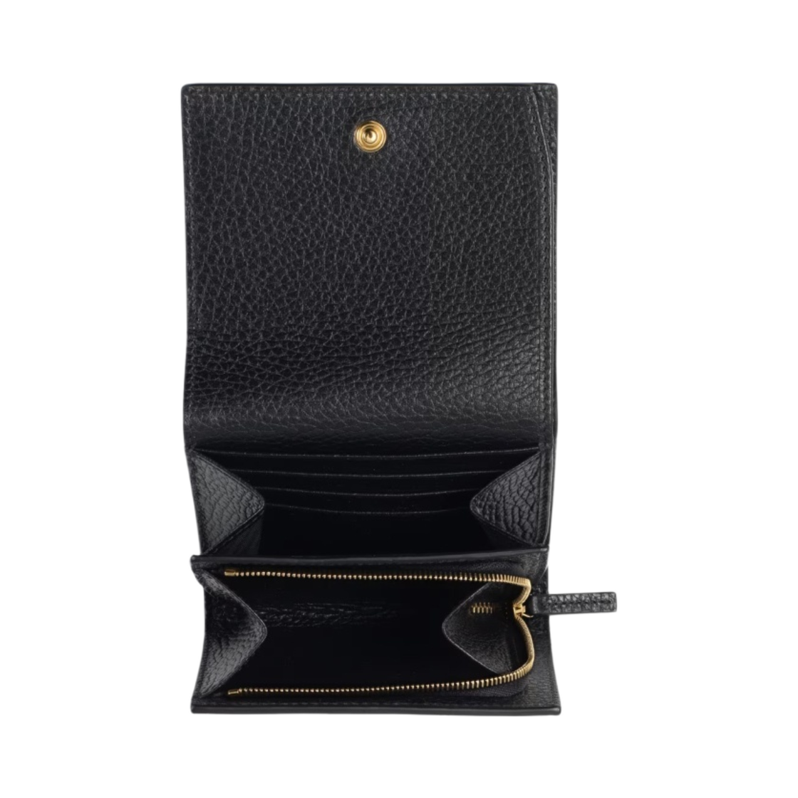 구찌 GG 마몽 미디움 지갑 블랙 베이지 에보니(Gucci GG Marmont Medium Wallet Black Beige Ebony) - 2