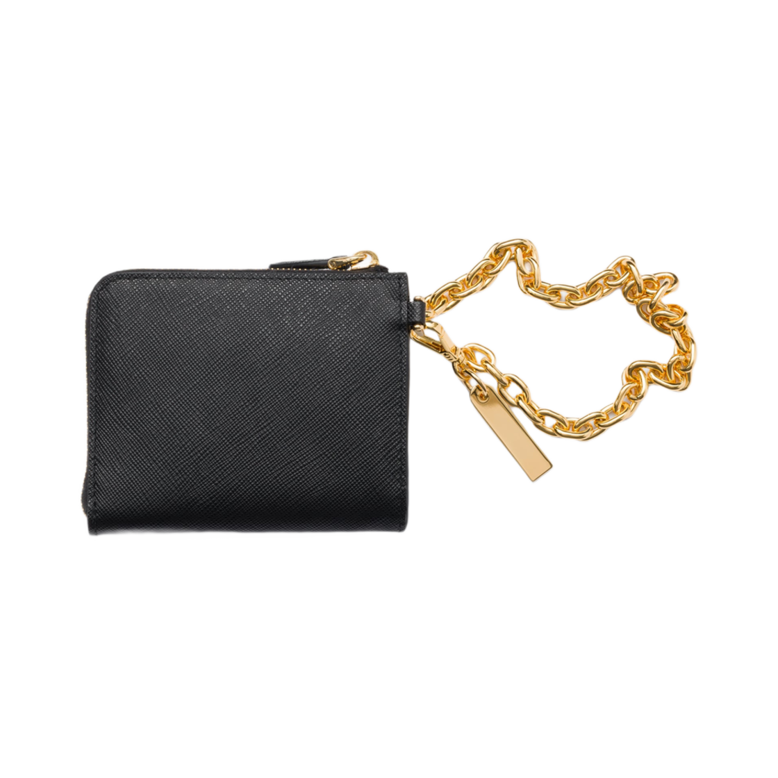 프라다 스몰 사피아노 레더 지퍼 월렛 블랙(Prada Small Saffiano Leather Zipper Wallet Black) - 2